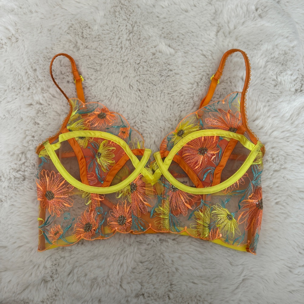 For love and lemons Waterlily Embroidery Bustier